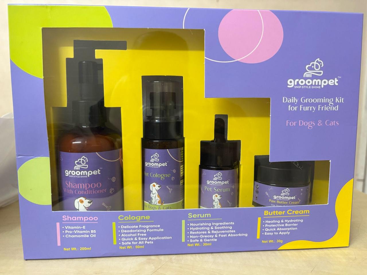Pet Grooming Kit for Dogs & Cats β Daily Care by Groompet